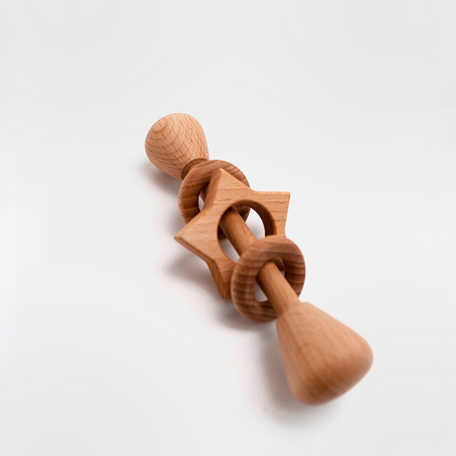 Rings and Star rattle / Natural