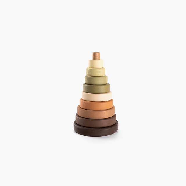 Toy ring stacker / Olive